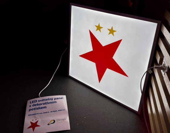 LED Dekorativní panel se znakem SK Slavia Praha