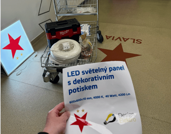 Led panel s motivem SK Slavia Praha 