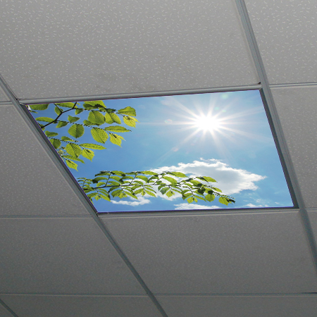 Dekorativní LED svítidlo - LED panel - motiv stromy - stmívatelný