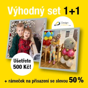 Dekorativní LED svítidlo 60x60 cm - vlastní motiv - nestmívatelný SET 1+1 (cena za 2 kusy)
