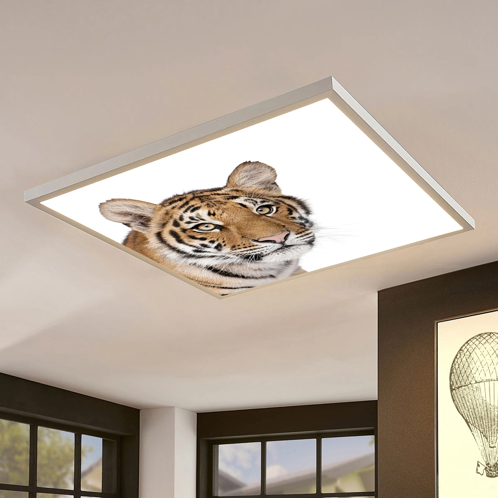 Dekorativní LED svítidlo - LED panel - motiv tygr - stmívatelný