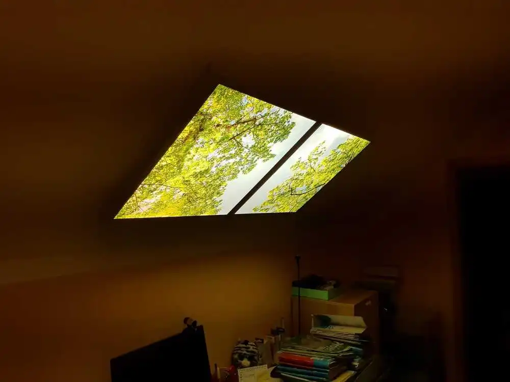 Dekorativní LED svítidlo - LED panel - motiv stromy - sada 2 panelů