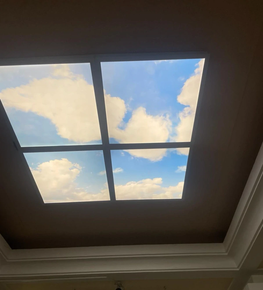 Dekorativní LED panel - motiv nebe - sada 4 panelů 