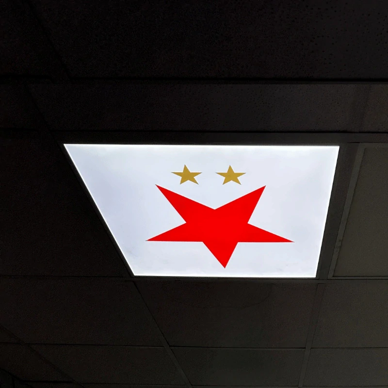 LED dekorativní panel s vlastní grafikou Slavia Praha