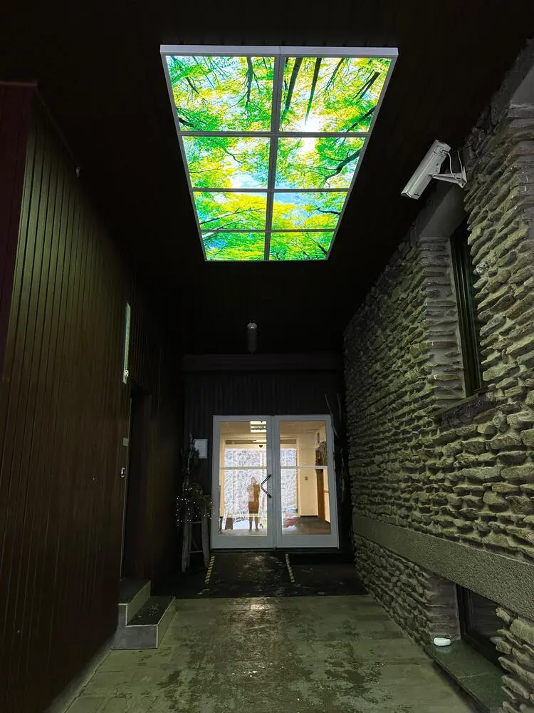 Dekorativní LED svítidlo - LED panel - motiv stromy - sada 8 panelů