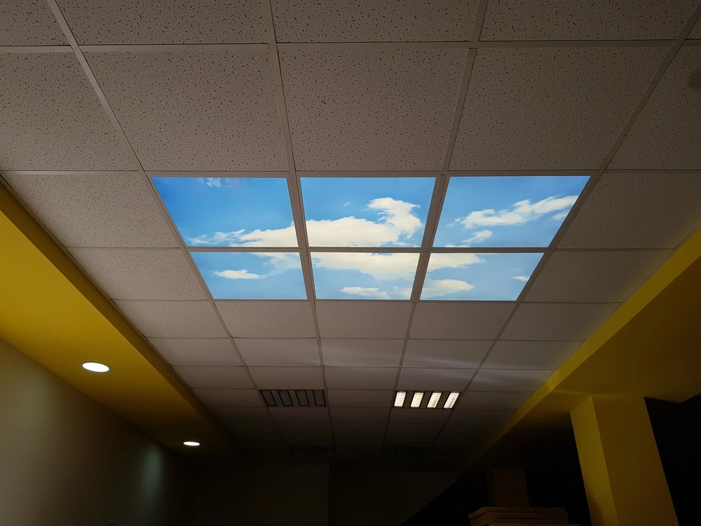 Dekorativní LED svítidlo - LED panel - motiv nebe - sada 6 panelů