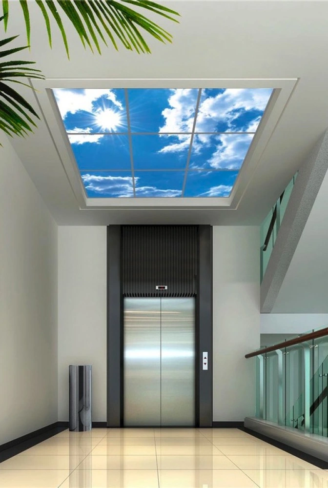 Dekorativní LED svítidlo - LED panel - motiv nebe - sada 9 panelů