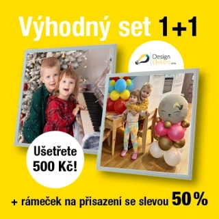 Dekorativní LED svítidlo 60x60 cm - vlastní motiv - nestmívatelný SET 1+1 (cena za 2 kusy)
