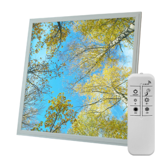 Dekorativní LED panel - motiv břízy - stmívatelný