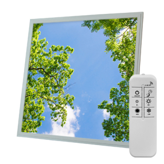 Dekorativní LED svítidlo - LED panel - motiv stromy - stmívatelný