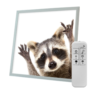 Dekorativní LED svítidlo - LED panel - motiv mýval - stmívatelný